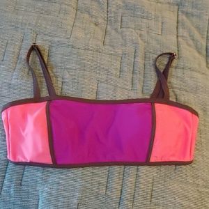 Colorblock tube top bandeau